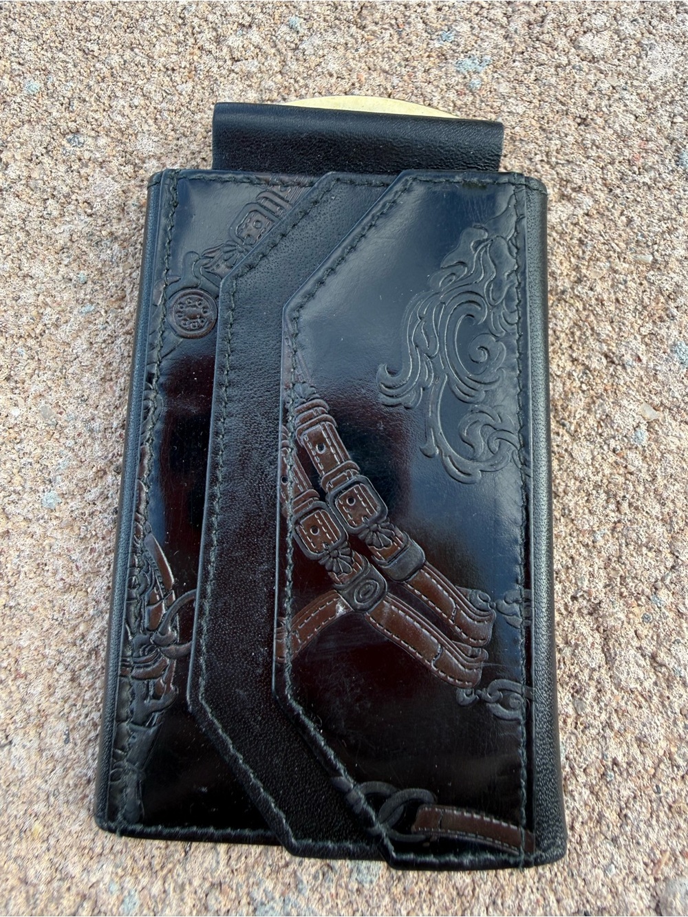 Vintage Nordstrom Made in Italy Genuine Leather Key Case Holder